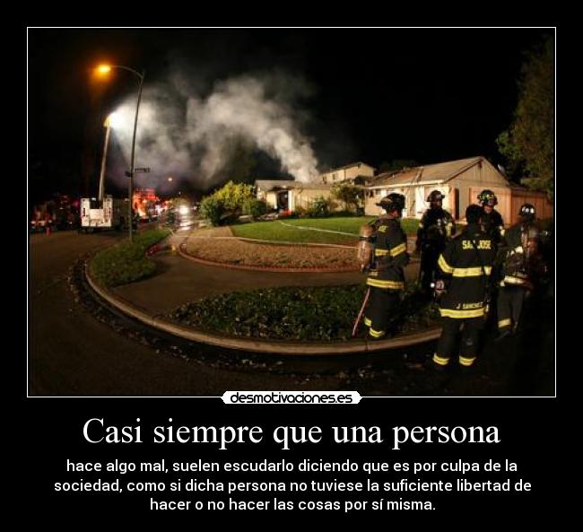 Casi siempre que una persona - 