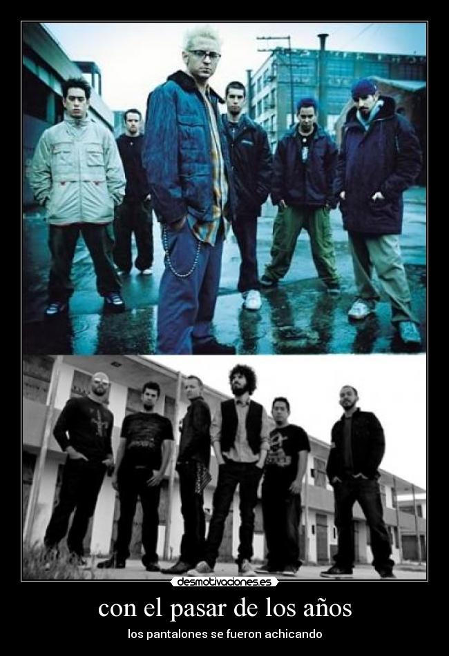 con el pasar de los años - los pantalones se fueron achicando