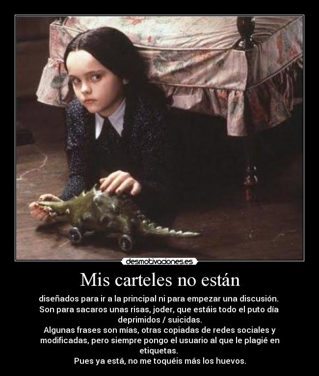 Mis carteles no están -