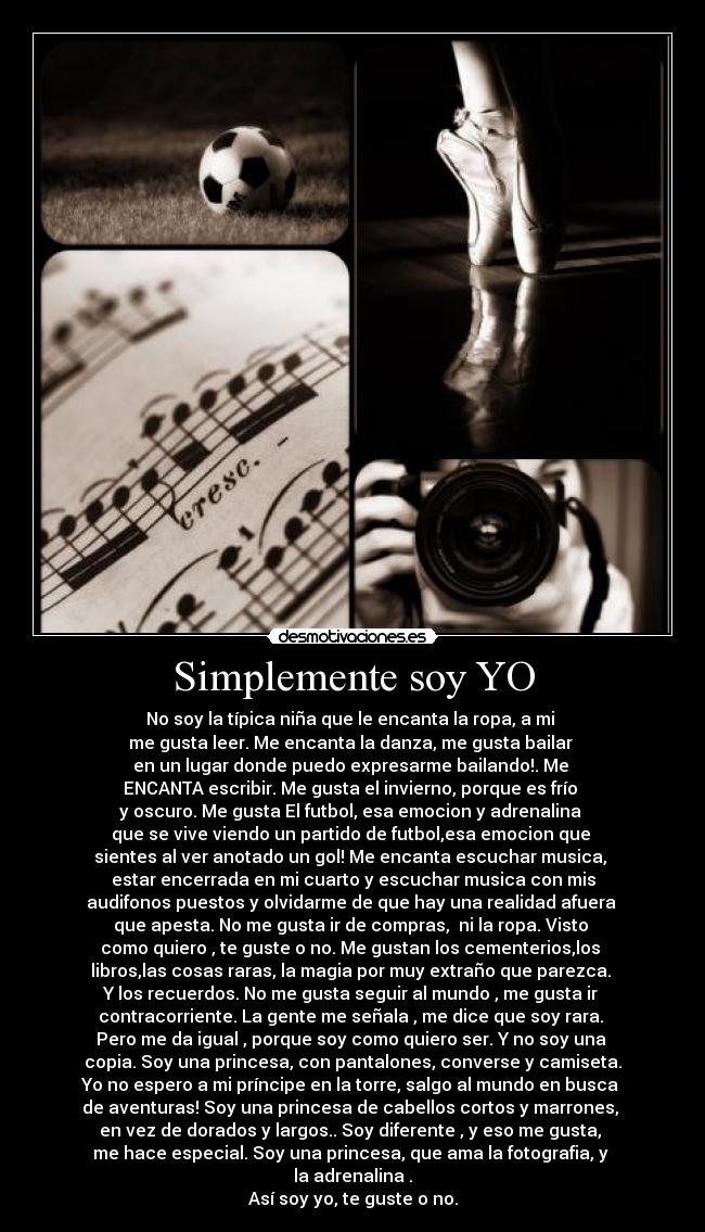 Simplemente soy YO -