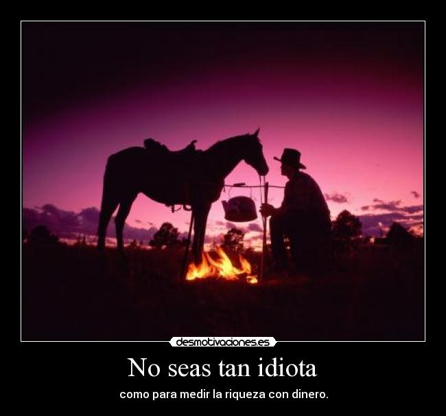 No seas tan idiota - 