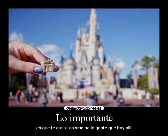 Lo importante -