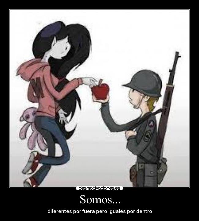 Somos... - diferentes por fuera pero iguales por dentro