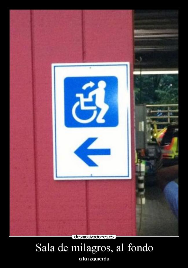 Sala de milagros, al fondo - 