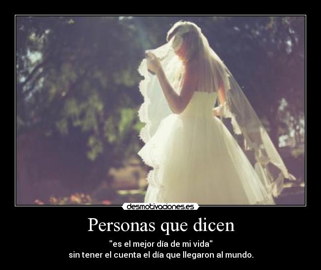 Personas que dicen - 