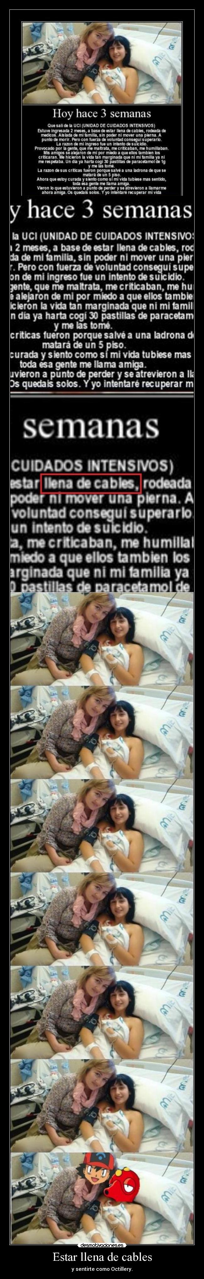 Estar llena de cables - y sentirte como Octillery.