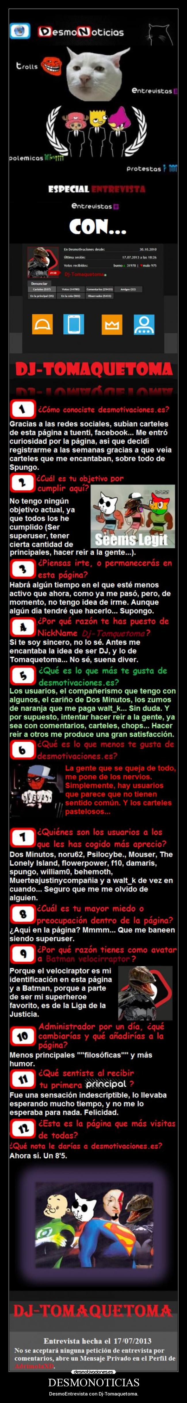 carteles desmonoticias desmoentrevista molaxd djtomaquetoma desmotivaciones