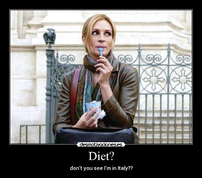 carteles italian food desmotivaciones