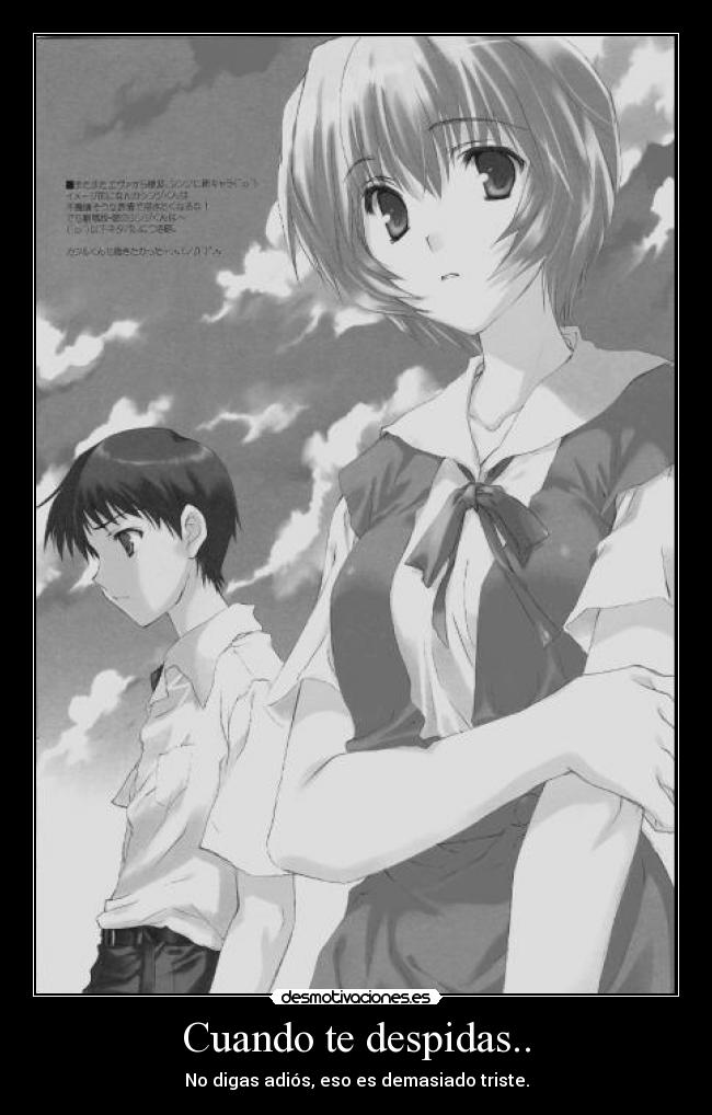Cuando te despidas.. -