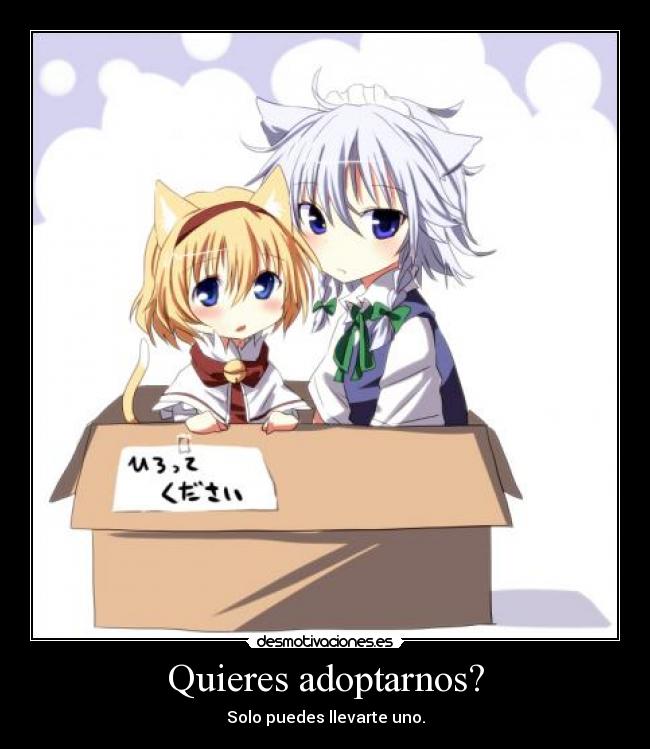 carteles touhou neko anime otaku desmotivaciones