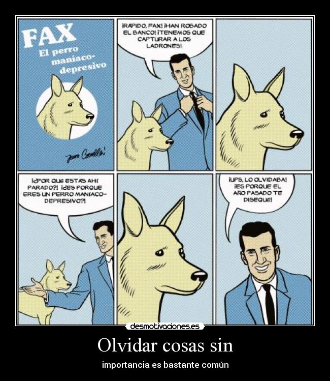 Olvidar cosas sin -