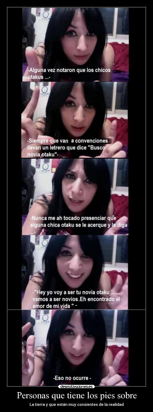 carteles parejas otakus chicas otakus desmotivaciones