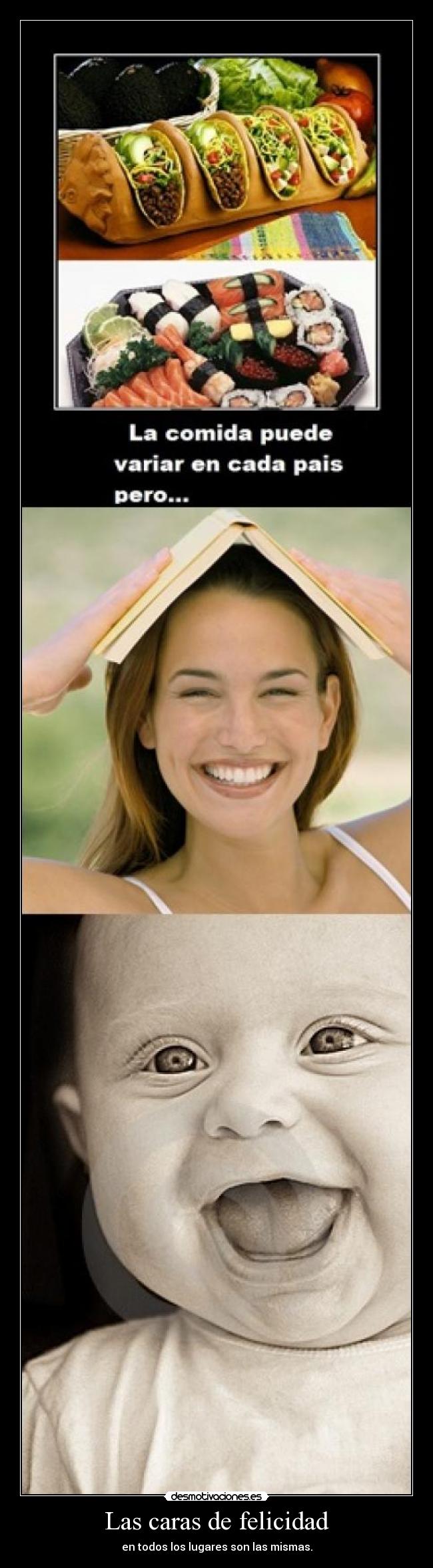 Las caras de felicidad - 
