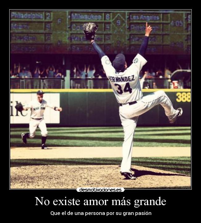 No existe amor más grande - Que el de una persona por su gran pasión