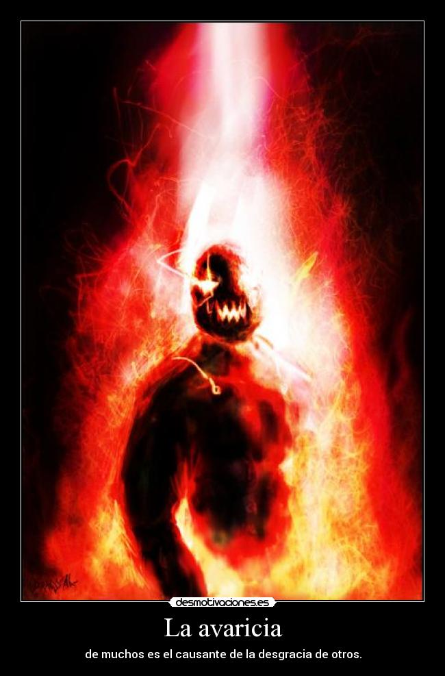La avaricia -