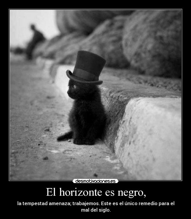 El horizonte es negro, - 