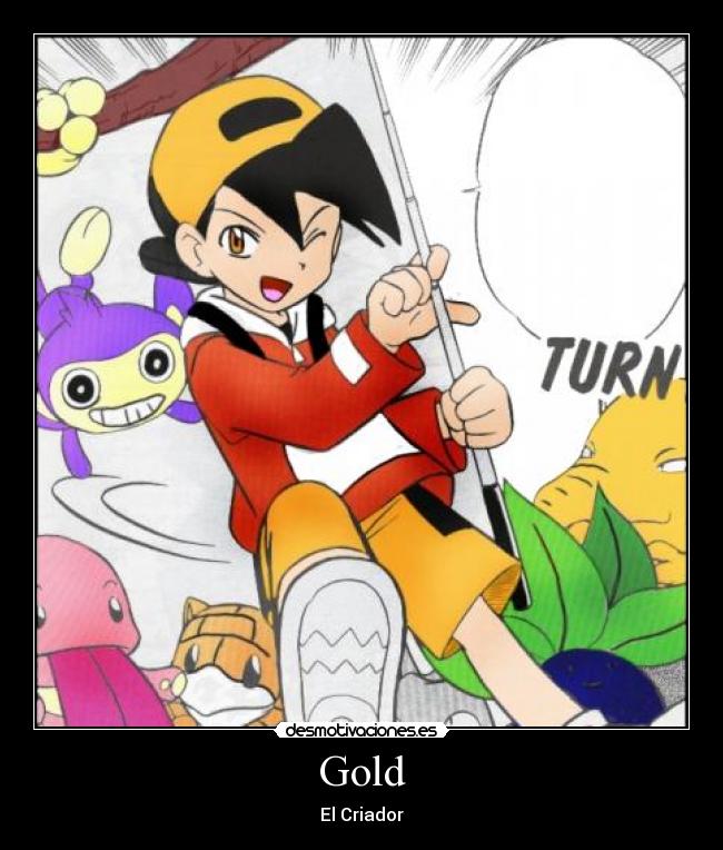 carteles gold pokemon manga pokespe adventure special gold criador desmotivaciones