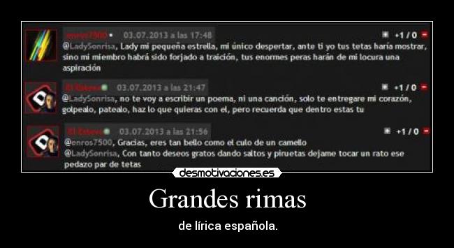 Grandes rimas - de lírica española.