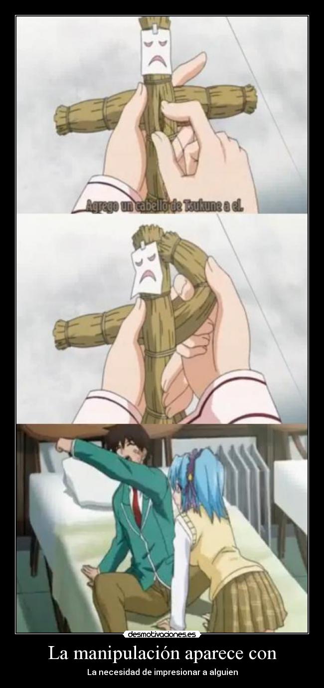 La manipulación aparece con -