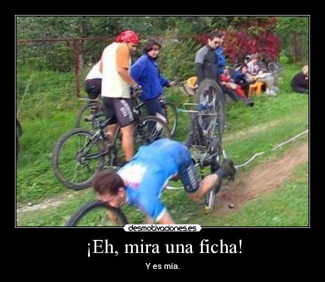 ¡Eh, mira una ficha! -