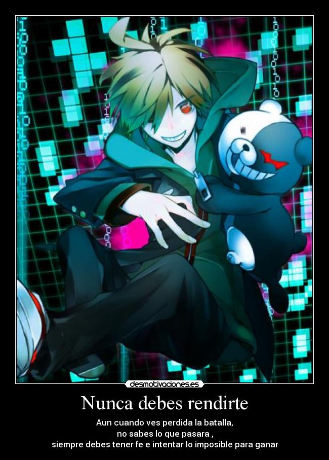 Nunca debes rendirte -