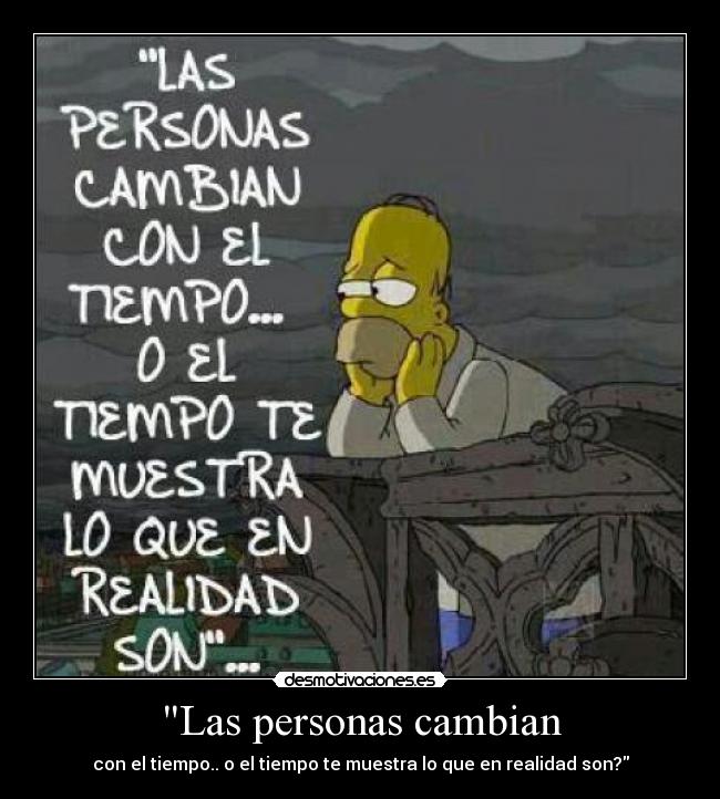 Las personas cambian - 