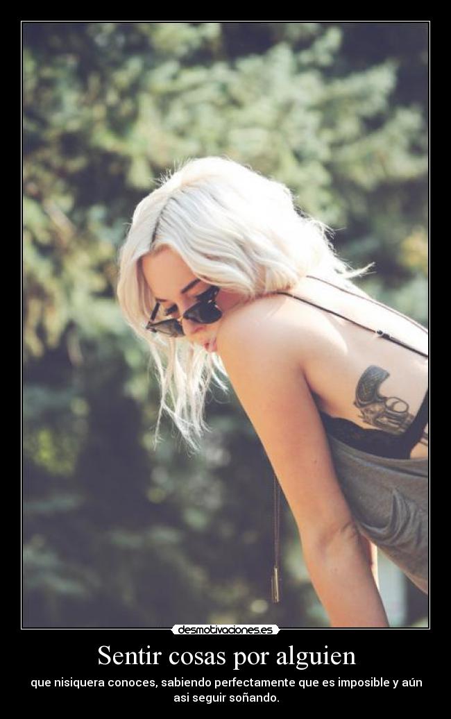 Sentir cosas por alguien -