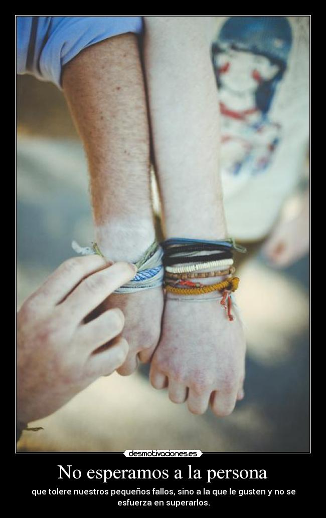 No esperamos a la persona - 