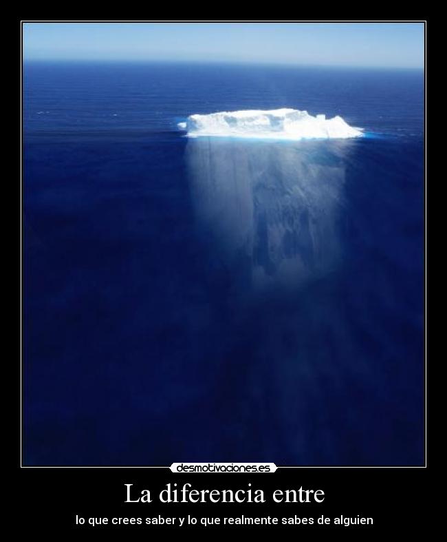 La diferencia entre -