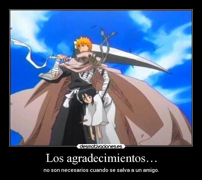 carteles bleach ichigo rukia ronoa desmotivaciones