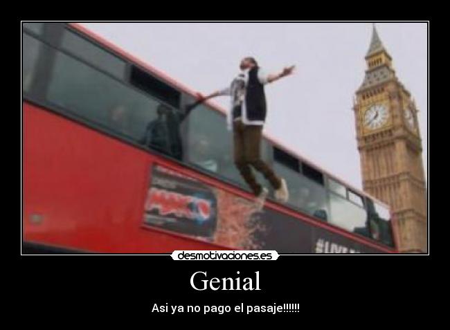 Genial - Asi ya no pago el pasaje!!!!!!