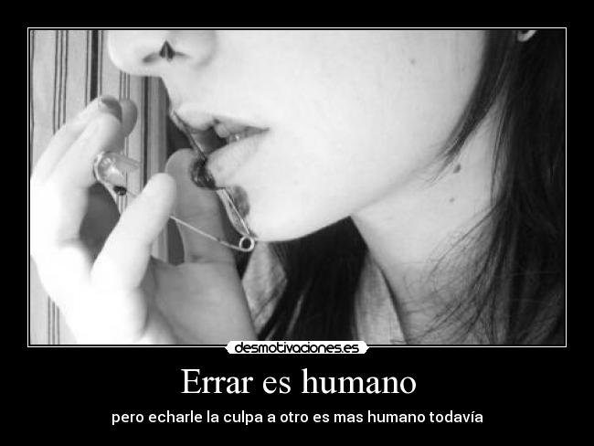 Errar es humano -