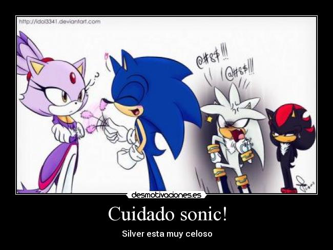 Cuidado sonic! - Silver esta muy celoso