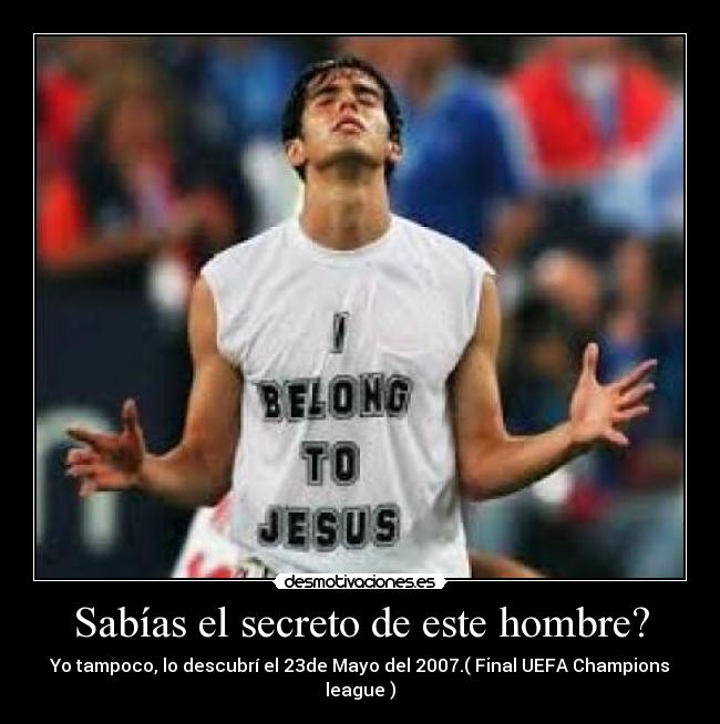 Sabías el secreto de este hombre? -