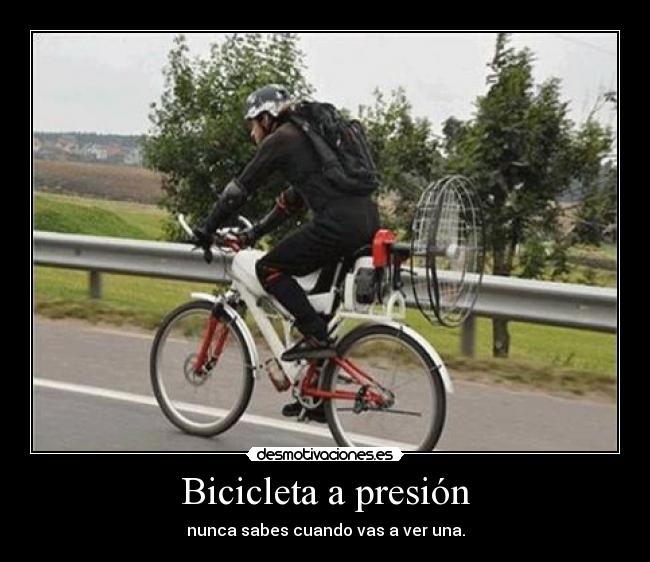 Bicicleta a presión -