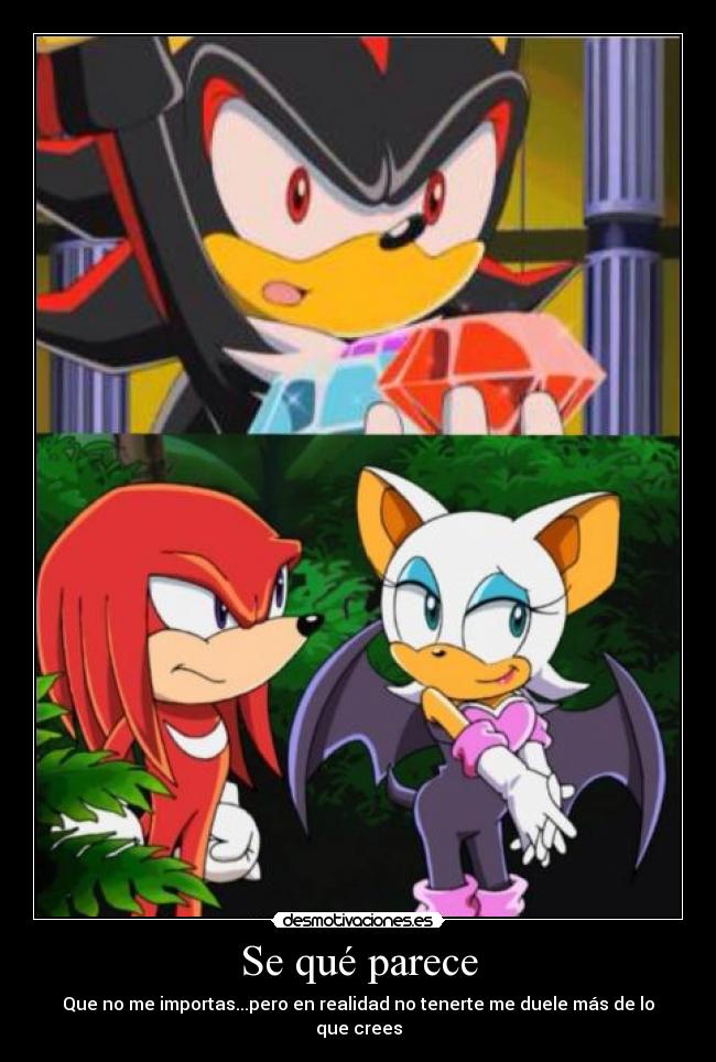 carteles shadow rouge knuckles duele perder persona que amas desmotivaciones