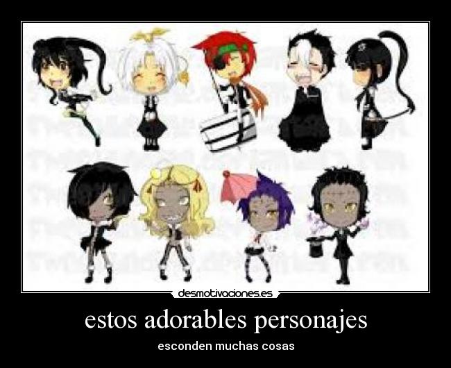 estos adorables personajes - esconden muchas cosas