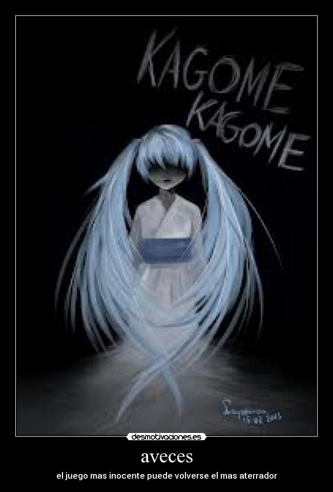 aveces - el juego mas inocente puede volverse el mas aterrador