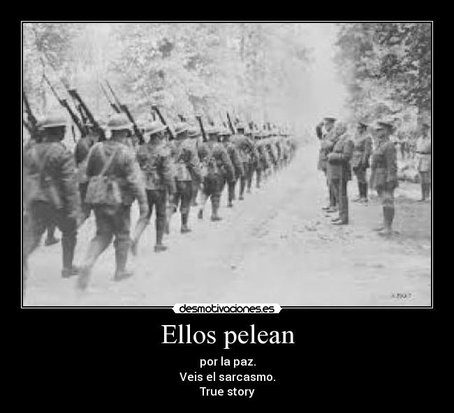 Ellos pelean -