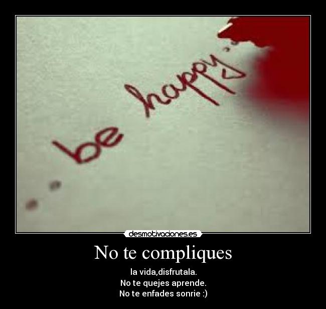 No te compliques -