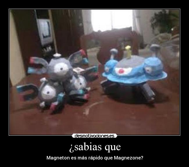 ¿sabias que - Magneton es más rápido que Magnezone?