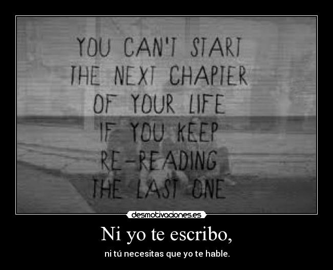 Ni yo te escribo, - 