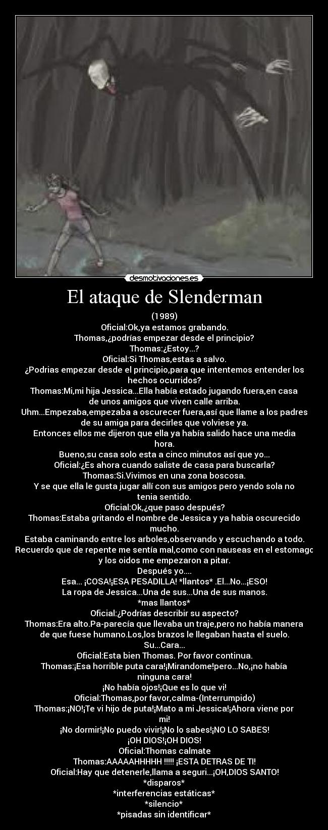 El ataque de Slenderman - 