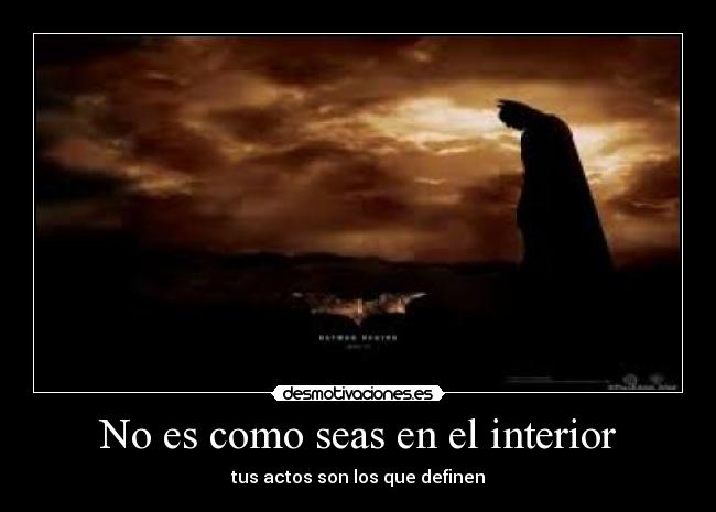 No es como seas en el interior - 
