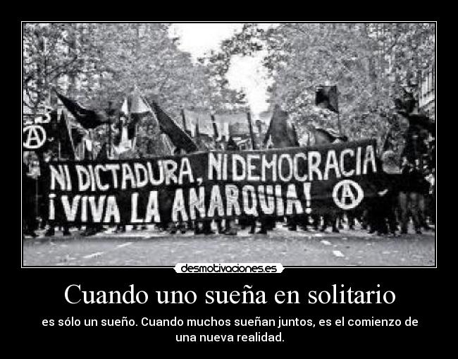 Cuando uno sueña en solitario - es sólo un sueño. Cuando muchos sueñan juntos, es el comienzo de
una nueva realidad.