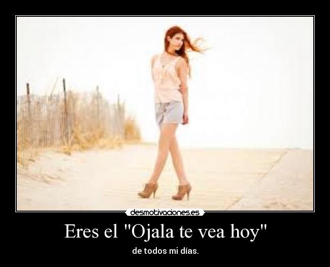 Eres el Ojala te vea hoy -