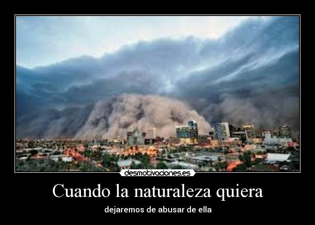 Cuando la naturaleza quiera -