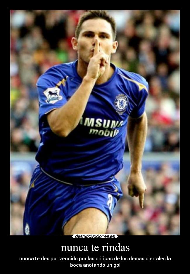 nunca te rindas -