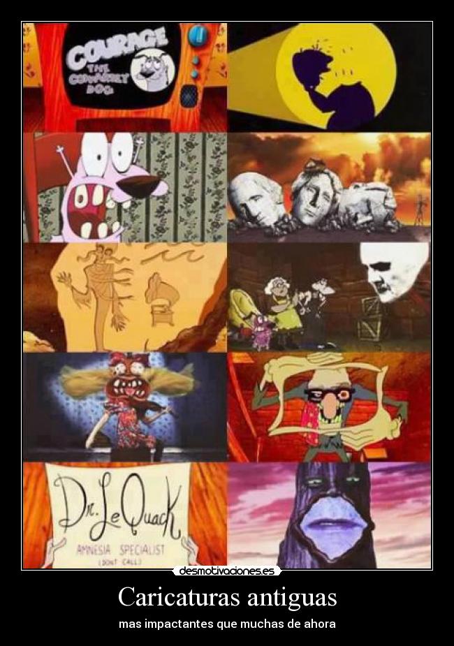 Caricaturas antiguas - mas impactantes que muchas de ahora