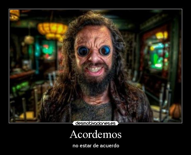 Acordemos - no estar de acuerdo